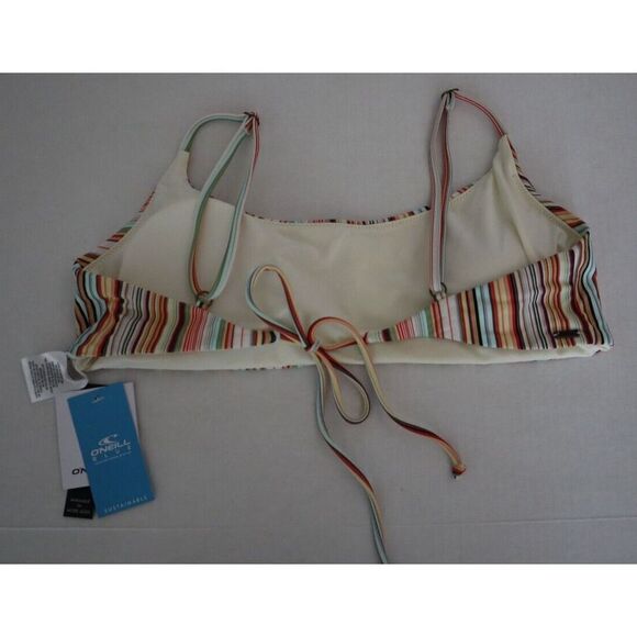O'Neill Sz XL Striped Sundance Hermosa Surf Top/Cheeky Bottom 2-Pc Bikini Set$85 - Picture 3 of 9